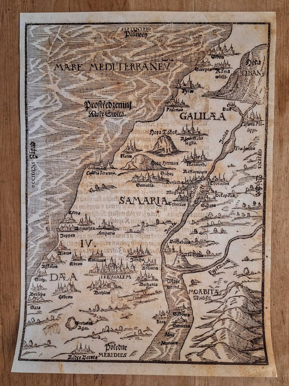 Map of Eretz Yisrael Reproduction 11”x16” Poster NEW
